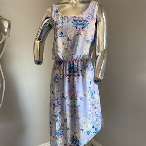 Asymmetrical Floral Print Dress